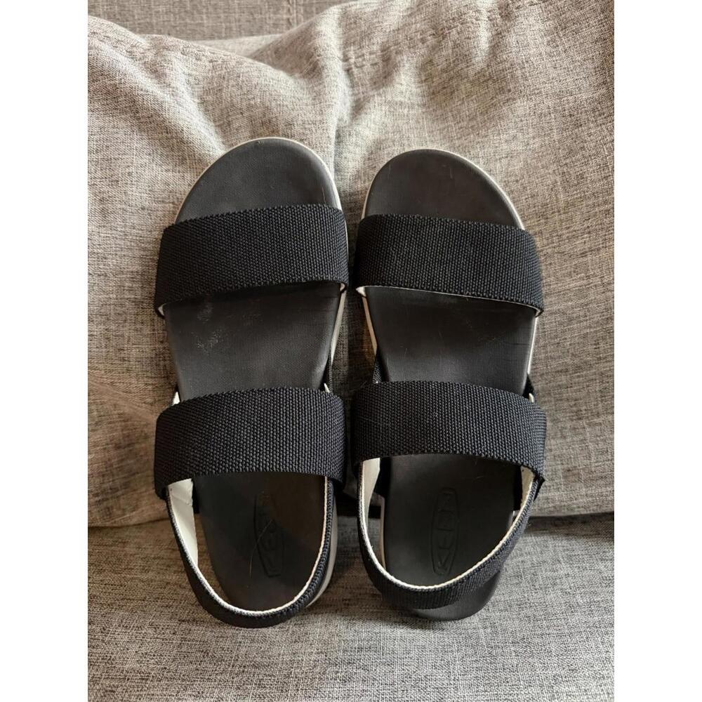 Keen Black Dual-Strap Slide Sandals